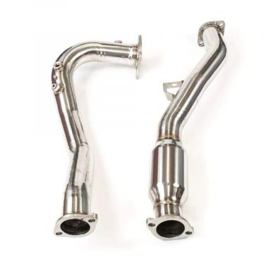 Invidia J-Pipe with Bottom High Flow Cat Downpipe for 15-21 Subaru WRX with Manual Transmission