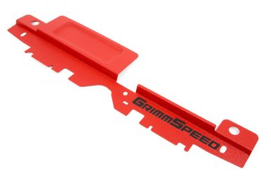 GrimmSpeed Radiator Shroud with Tool Tray for 05-09 Subaru Legacy/Outback- Textured Red