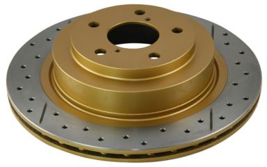 DBA Rear Drilled & Slotted Street Series Rotor for 12+ Subaru, Scion BRZ/FR-S Limited & Premium