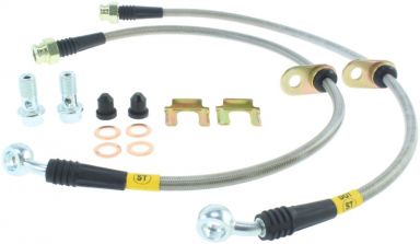 StopTech Stainless Steel Front Brake Lines for 04-07 STi, 06-07 WRX